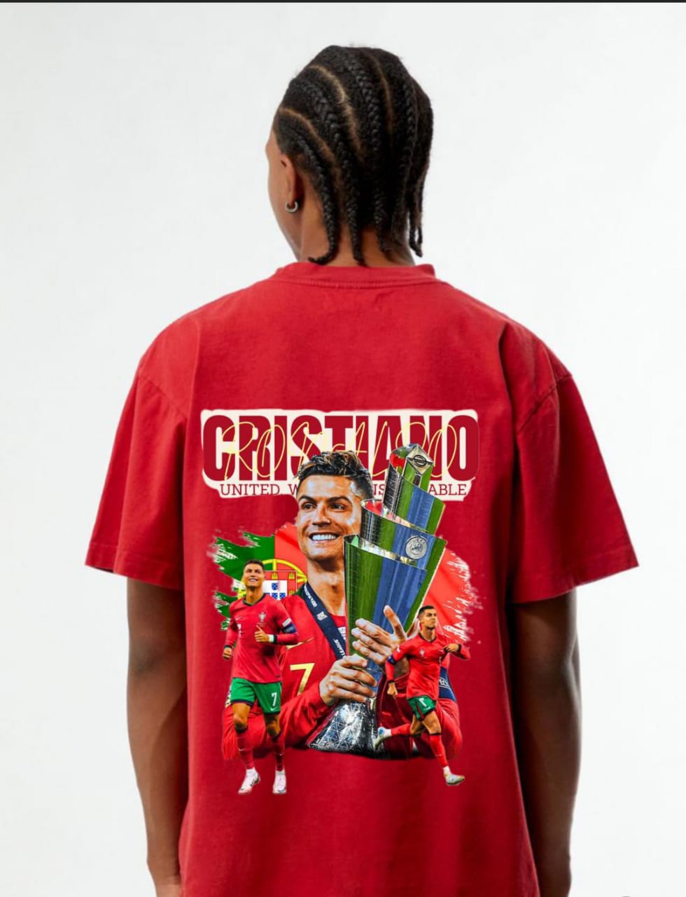 CRISTIANO RONALDO /NATIONS LEAGUE CUP HOLDING T-SHIRTS