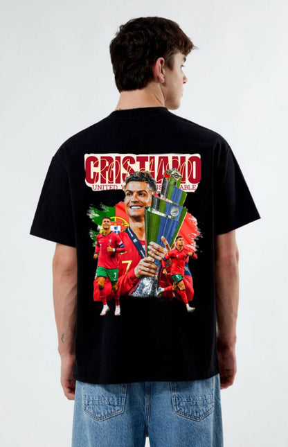 CRISTIANO RONALDO /NATIONS LEAGUE CUP HOLDING T-SHIRTS