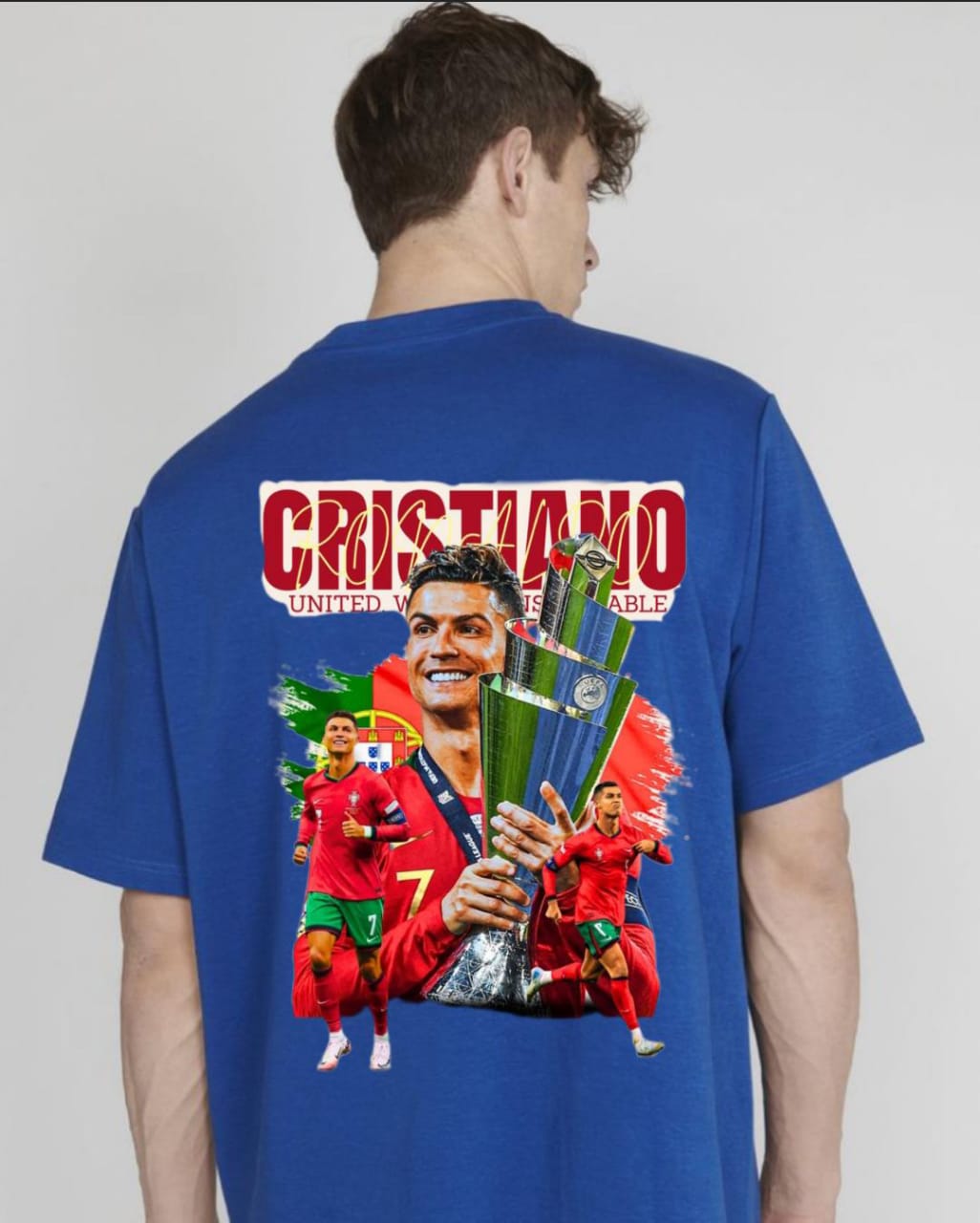 CRISTIANO RONALDO /NATIONS LEAGUE CUP HOLDING T-SHIRTS